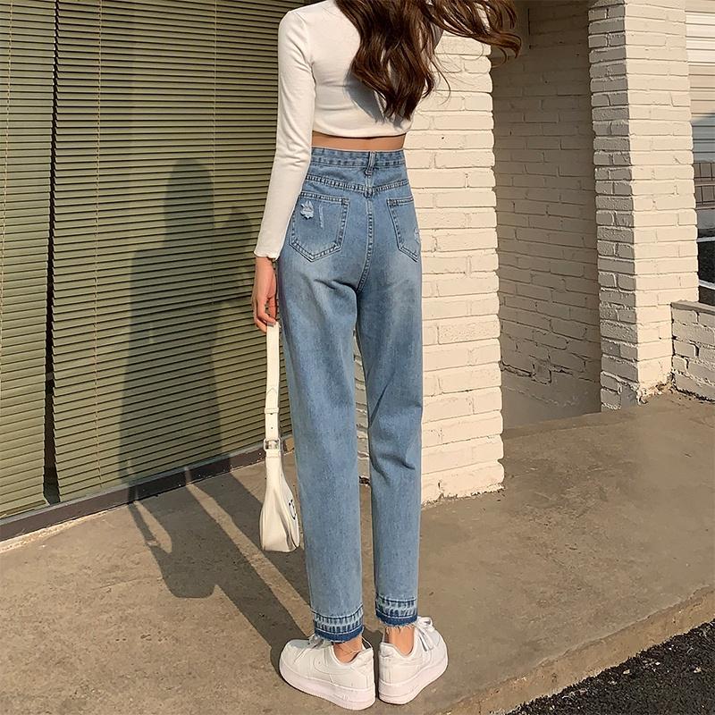 Jeansnjune Celana Jeans Wanita Boyfriend Ripped Jeans Highwaist Sobek Jeans Import Premium Jeans Boyfriend Korean Style 3