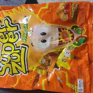 Super Zuper Permen Asem Rasa Buah Bag - Sour Candy Mix 1 Bag (Isi 40 Pcs)