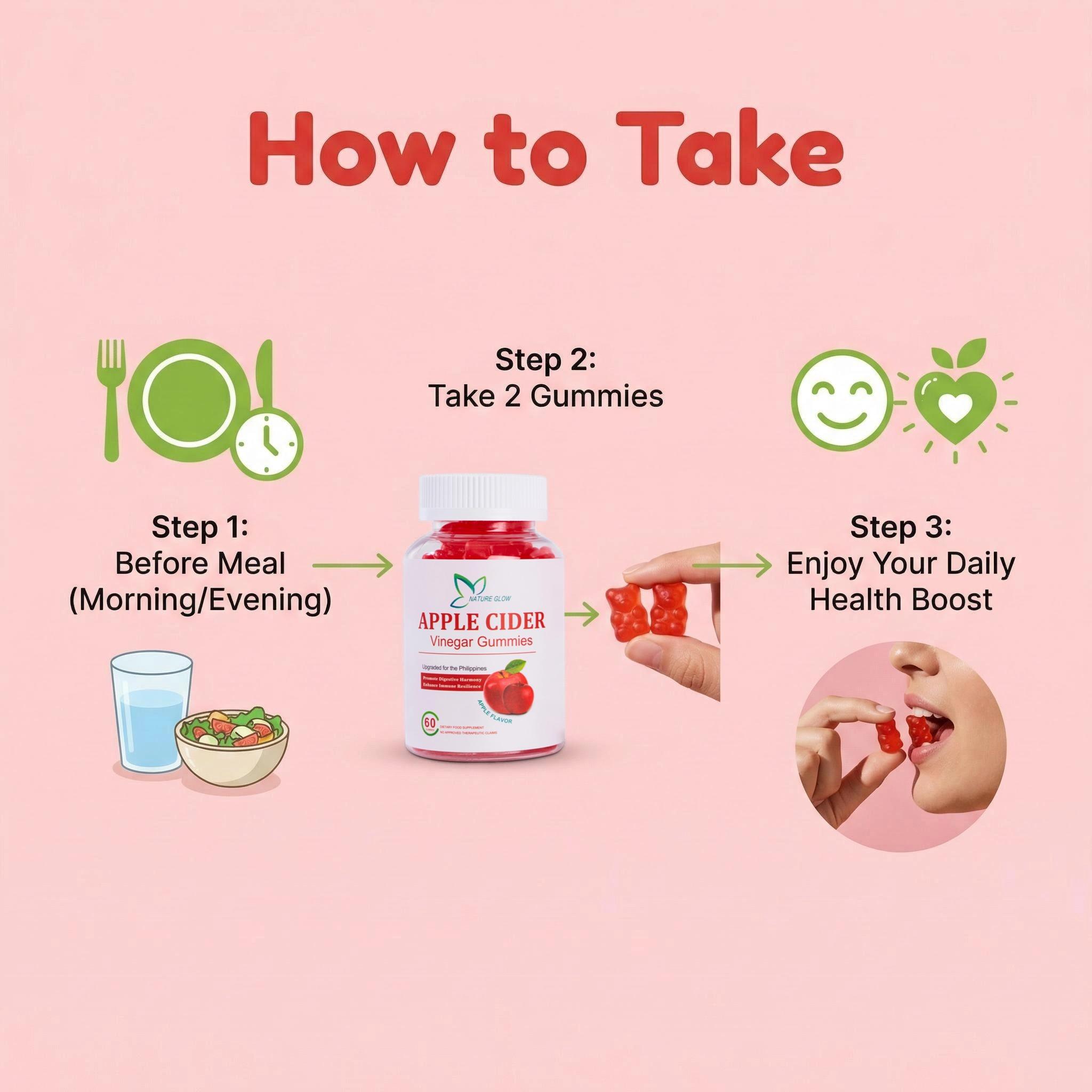what glutathione is fda approved in the philippines Official】【FDA Approved】Nature Glow 60PC Apple Cider Vinegar glutathione collagen gummies apple flavor