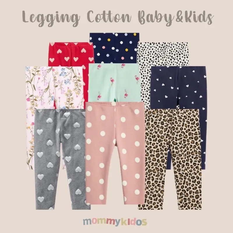 Legging Anak Hemat Isi 5pcs Legging Bayi Perpuan / Lejing Anak Perempuan / Leging Bayi Celana Legginf / Lejing anak Murah