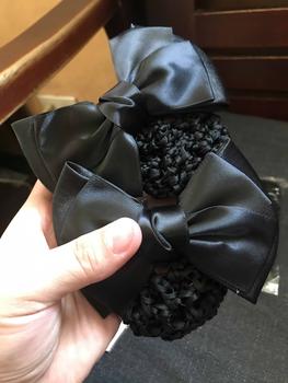Product Review of Hair Net clip ribbon for office work clip with net ribbon Hair Tie Hairnet Hair Pin Hair Tie Ponytail Hair Tie Accessories from M**i 1