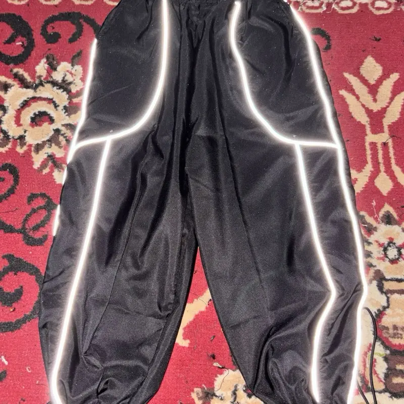 Celana anak laki-laki perempuan outdoor Unisex baggy Pants parasut viral terbaru kekinian NewDrop Garis 2 Saku