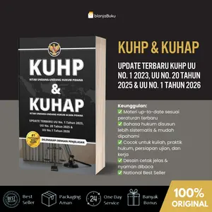 [BlanjaBuku] Buku KUHP & KUHAP Update Terbaru Dilengkapi Dengan Penjelasan - Garda Cendekia