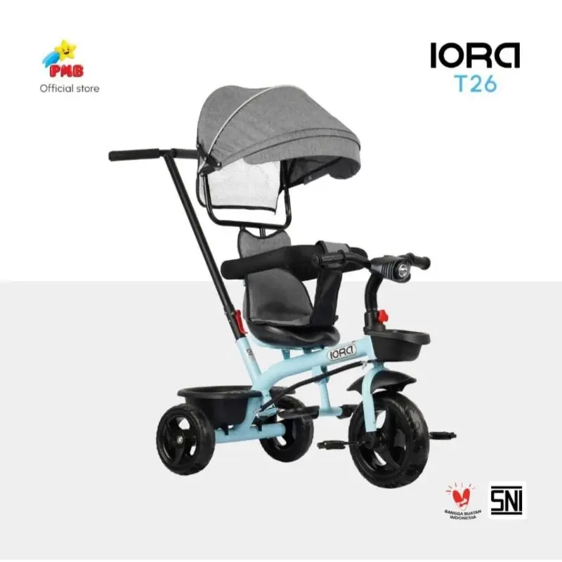 TRICYCLE /SEPEDA ANAK RODA 3/SEPEDA ANAK RODA TIGA PMB T26/SEPEDA ANAK KANOPI BISA LEPAS