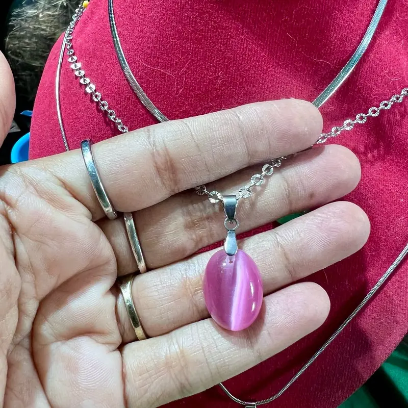 PROMO +Kalung liontin hijau (aura) sudah di blesing untuk pembuka aura POSITIF tinggal pakai saja dan tidak ada pantangannya 3
