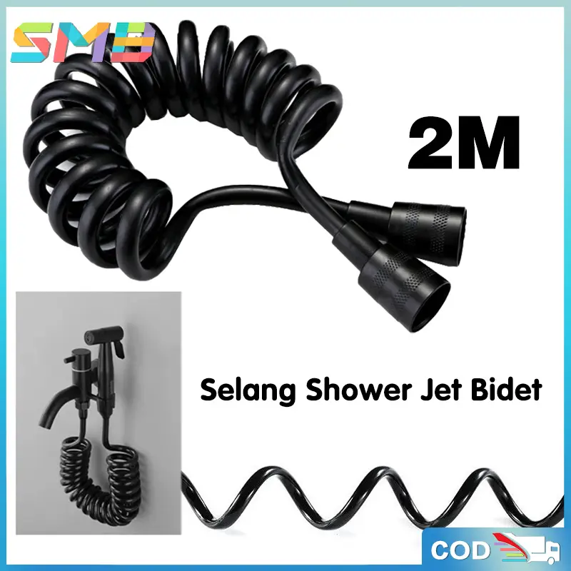 【2 Meter】Selang Jet Shower-Selang Shower Toilet-Selang Spiral Jet Shower-Selang Shower Spiral