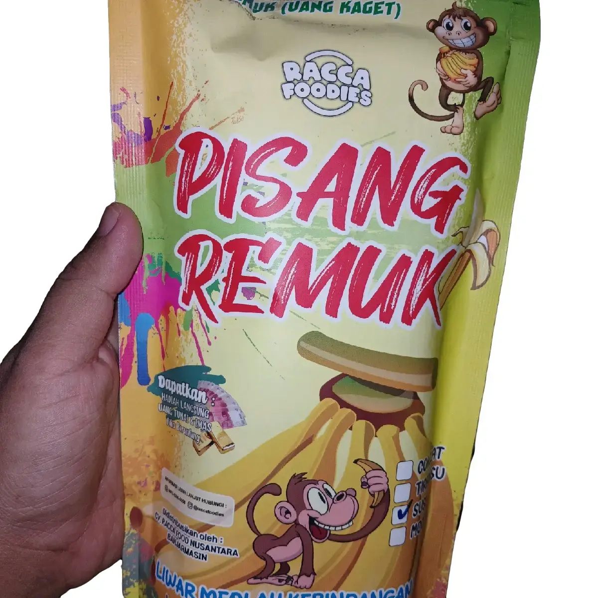kripik pisang remuk by raccafoodies
