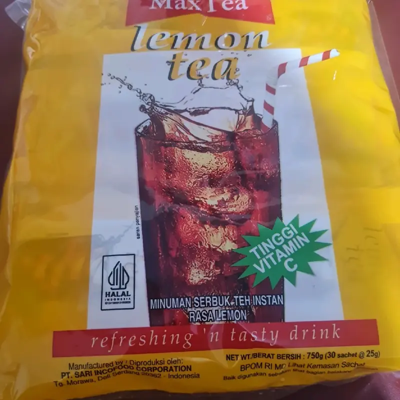 Maxtea lemon tea isi 30 sachet berat 25gram 0