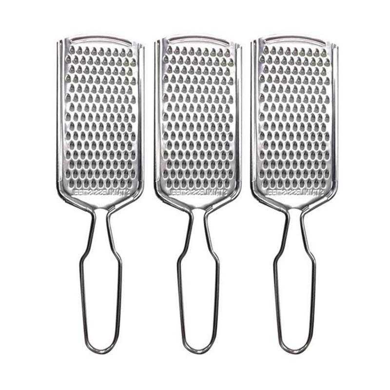 Parutan Keju Stainless Steel Alat Parut Cokelat Wortel Kentang Sayur Grated Cheese 21Cm Serbaguna 1