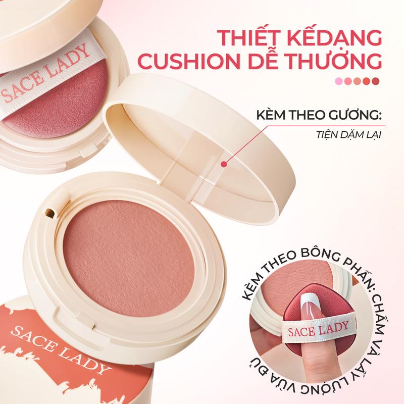 [COD] Phấn Má Hồng Đất Sét SACE LADY Đa Công Dụng Màu Sắc Tự Nhiên Giúp Khuôn Mặt Tươi Tắn 3g | BigBuy360 - bigbuy360.vn