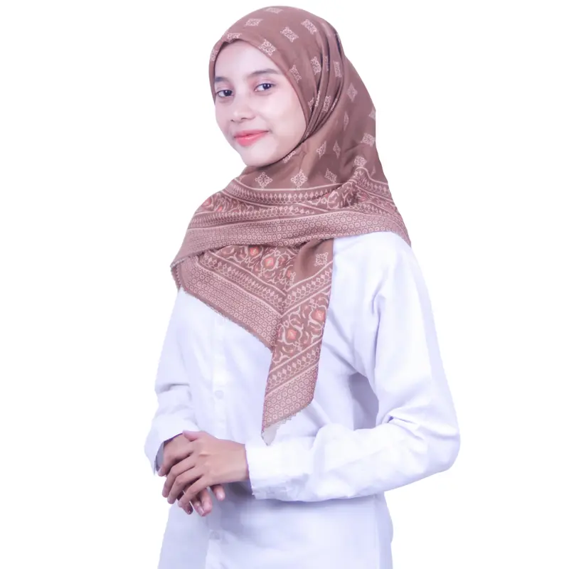 Hijab/Kerudung ukuran Standard Segiempat Motif bahan Voal TERMURAH dan Berkualitas PREMIUM (08-0022) 5