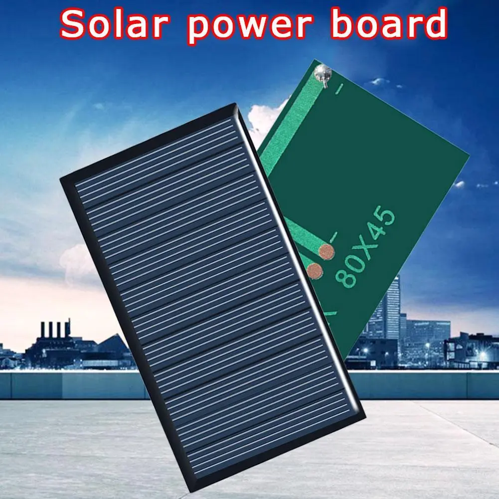 80 * 45mm Wall Lamp Dedicated Solar Drip Panel Solar Power Generation Generation Photovoltaic K1F9