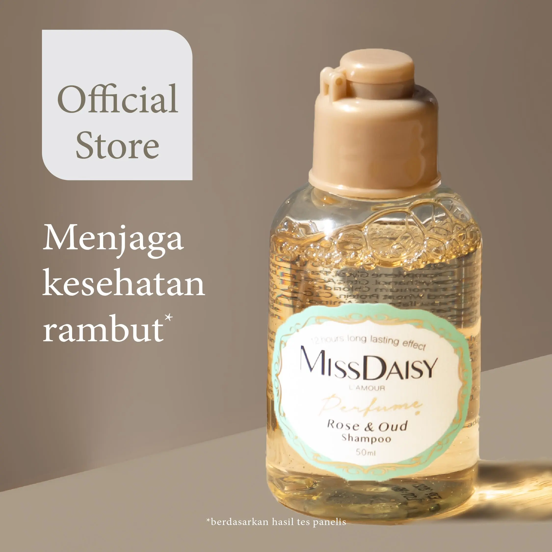 [SHAMPOO] MISS DAISY French Perfume Shampoo Rose Oud 50ml | Anti Ketombe | Rontok | Lepek | Berminyak | French Perfume Shampoo | BPOM | Gentle Shampoo