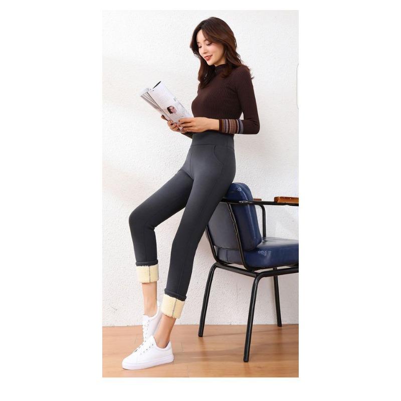Product Introduction of Quần Legging Da Cừu Dày Cho Nữ, Quần Lông Cừu Cực Dày Vào Mùa Đông Và Bên Ngoài Để Mặc Quần Chân Ấm Áp 11
