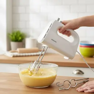 Mixer Philips HR1552 Original - Garansi Resmi 2 Tahun - Low Watt & Powerful