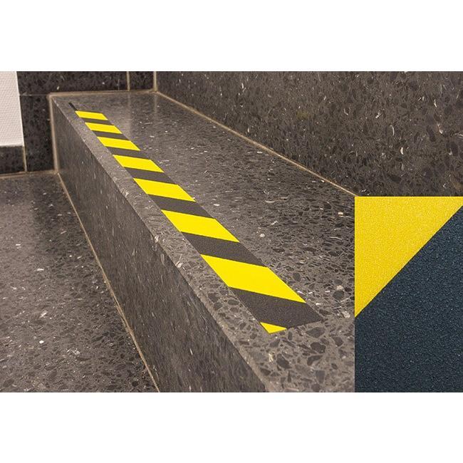 SAFETY WALK / ANTI SLIP / SLIP RESISTANT BLACK YELLOW lebar 5 cm 2