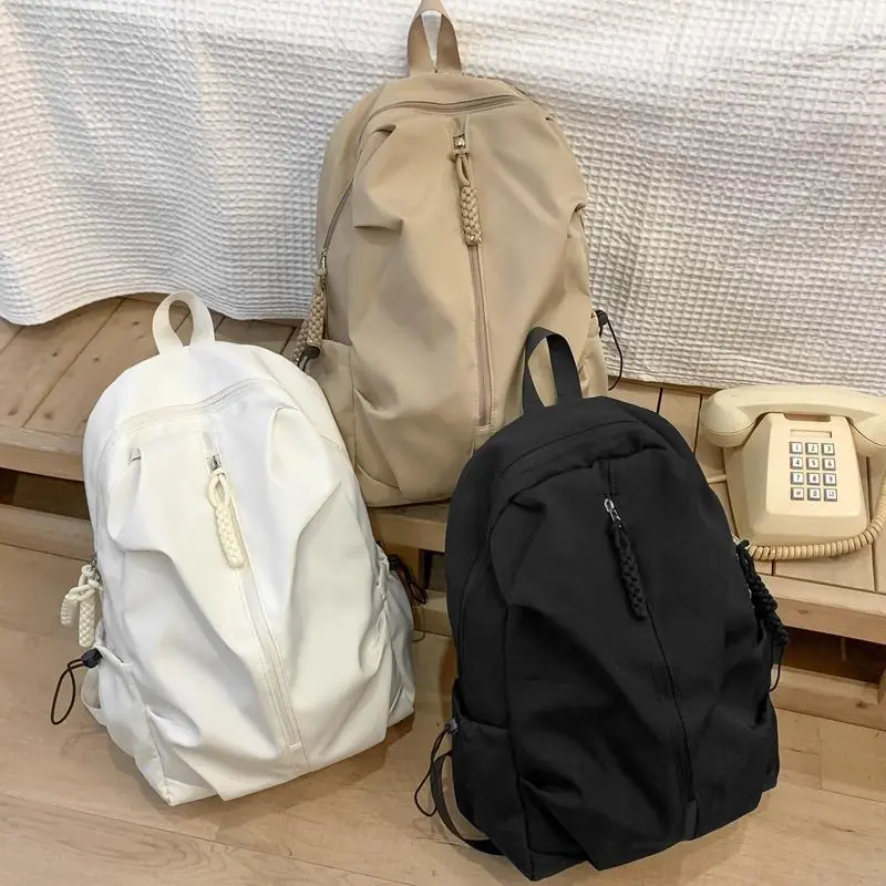 Beg galas pelajar sekolah menengah, untuk lelaki dan wanita, gaya jalan fesyen, personaliti, beg galas perjalanan kasual, gaya Korea, sesuai untuk pelajar kolej, sesuai untuk perjalanan Bags Ransel