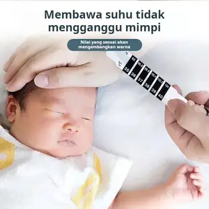 Stiker suhu dahi alat ukur suhu anak LCD tampilan digital termometer tubuh bayi anak
