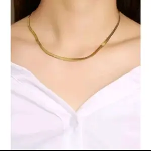 kalung titanium pria& wanita casandra pipih anti karat // kalung titanium ukuran 45 60 cm acc terlaris Couple