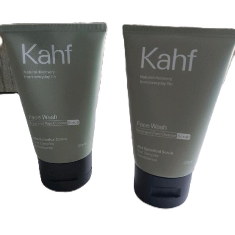 Promo - Kahf Face wash acne and Pore cleanser scrub (melembabkan & mencerahkan kulit) 100ml 0