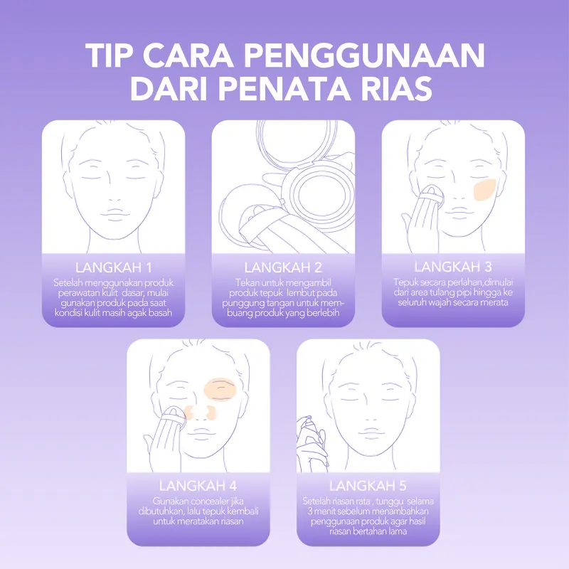 [3-day promotion] Only 100 pcs ! Korean Premium Natural Amaze Air Cushion Foundation 12g | 4-in-1: sunscreen, foundation, makeup setting, skin care | 24-hour long-lasting | Niacinamide + Vitamin C + Centella | acne-prone skin friendly | BPOM&Halal 8