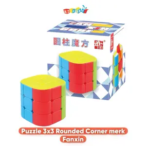 Mainan Anak Puzzle Cube 3x3 Rounded Corner merk Fanxin