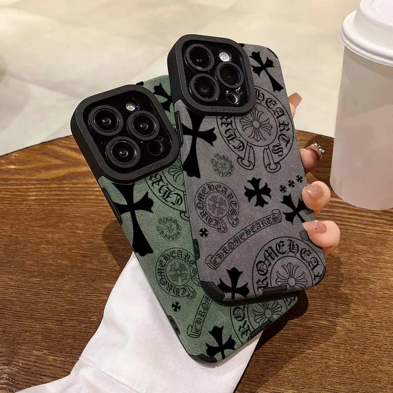Ốp Lưng iPhone Thiết Kế Chữ Thập Sáng Tạo, Chống Sốc, Tương Thích Với iPhone 15 Pro / 14 / 13 / 12 / 11 Pro Max / Xs Max / Xr / X / Xs, Phong Cách Đơn Giản, Ốp Bảo Vệ Phụ Kiện 4