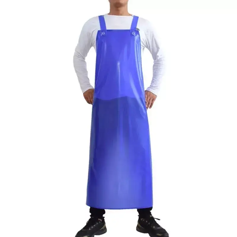 Celemek Panjang Masak Anti Air dan Minyak Apron PVC Waterproof ...