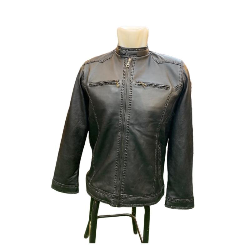 Jaket kulit motif sulam/anyam kulit domba asli 100% 1