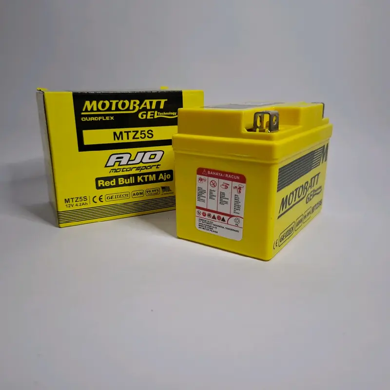 Aki Motor Yamaha Mio Soul, Vixion, Xeon, Fino, X-ride, MOTOBATT MTZ5S GEL/Aki Kering 2