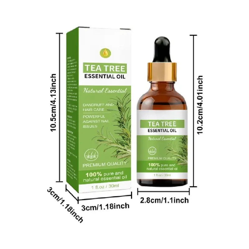 Tea Tree Oil memperbaiki rambut, melembabkan kulit wajah, menghidrasi dan memperbaiki jamur kuku Perawatan Teh Tetes Essence Kering Memutihkan Melembutkan Berminyak Memudarkan Muka 1