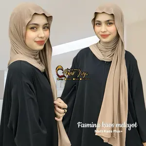 ASNUR JAYA KERUDUNG/PASHMINA KAOS PLUS/MELEYOT/BEST ITEM