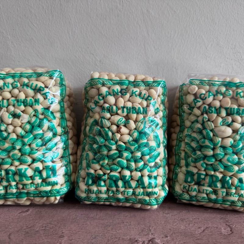 5 bungkus Kacang Kupas Asli Tuban 250g x 5 Bungkus - Total Berat 1,250g - Goreng, Food, Mete, Kering, Snack, Cemilan Bawang Makanan Camilan Mede 7