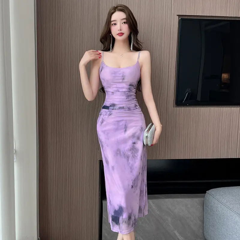 3301 purple dress sexy wanita gaun pesta mewah elegan long dress pantai wanita import wanita long dress tanpa lengan motif 0