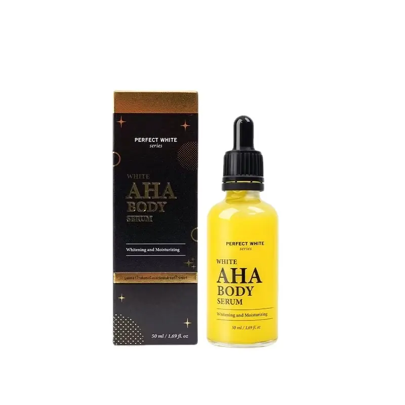 PERFECT WHITE AHA Body Serum Whitening and Moisturizing | Serum Pemutih Badan | AHA Body Serum Bleaching | Body Bleaching | Body Serum | Pemutih Badan DC Tubuh Ketiak