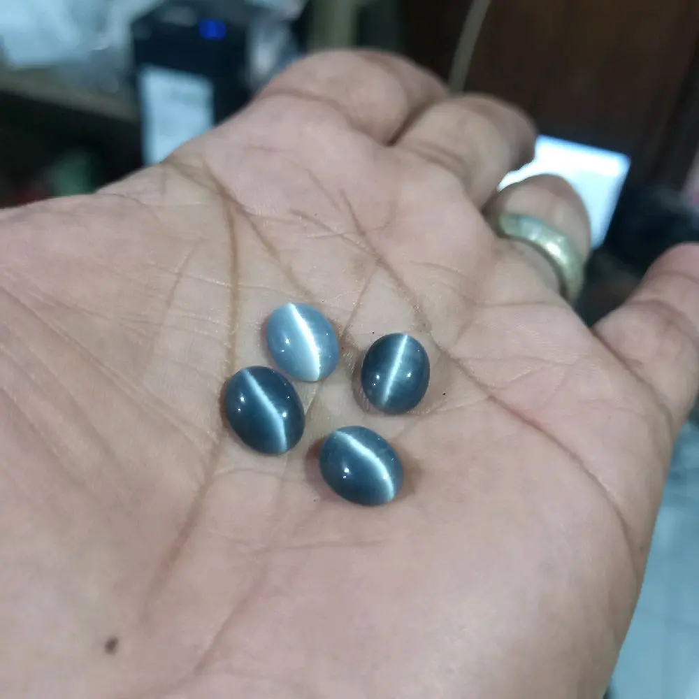 batu akik cat eye kecubung kopi mini super murah 10x08 mm