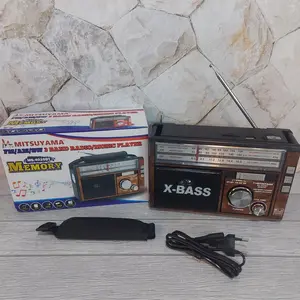 Radio 3 Band Bluetooth Usb TF Card Sd Card Senter Led Mitsuyama 4020Bt Type Memory Bisa Di Charge
