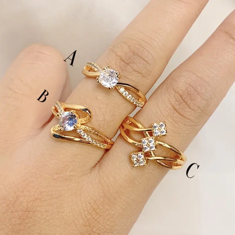 SWAN PERHIASAN Cincin Cantik Wanita Harga Termurah Anti Luntur 047