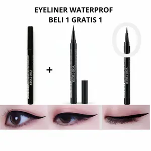 BELI 1 GRATIS 1 = 2PCS EYELINER HITAM WATERPROF