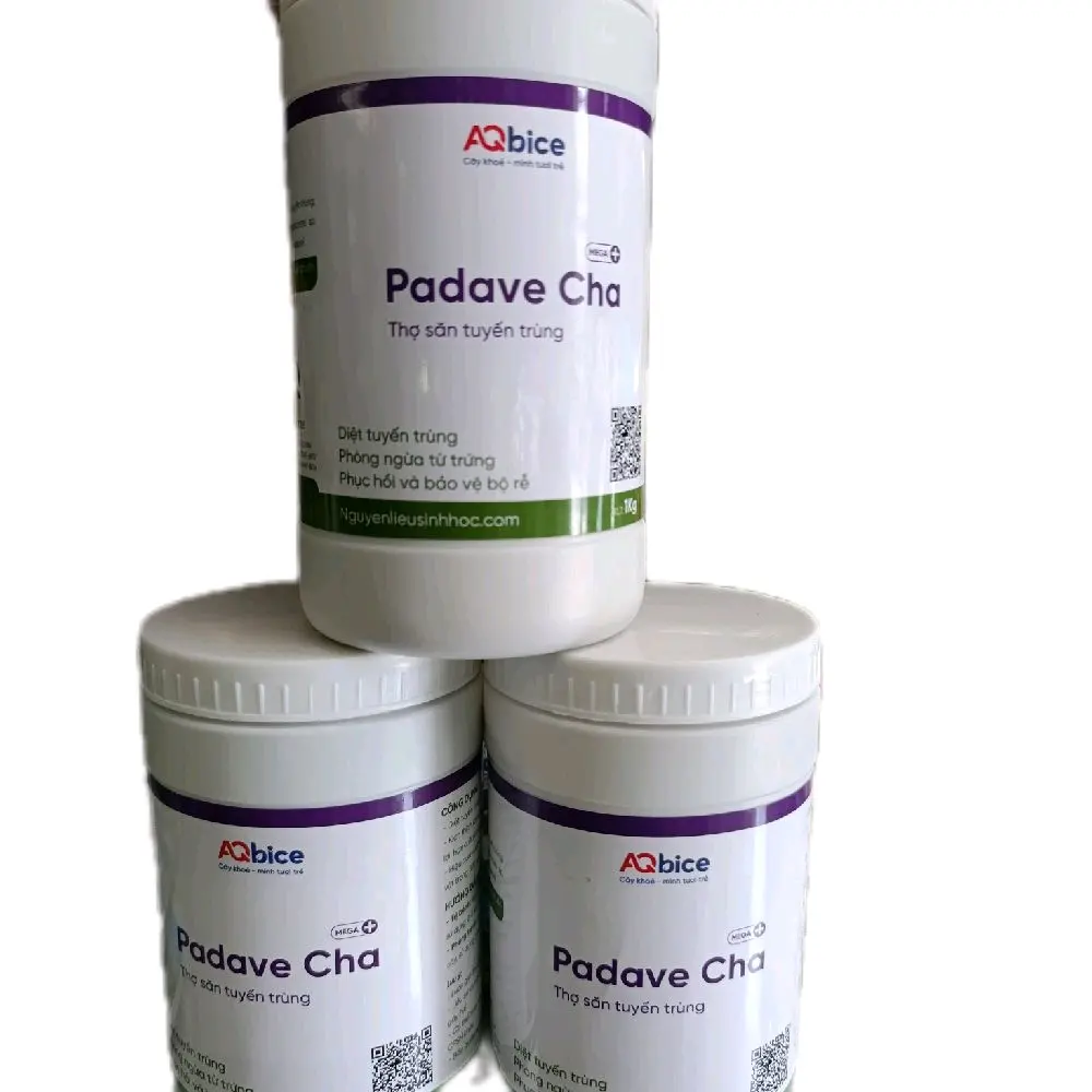 Combo 3 chai Padave Cha 1kg(mua 3 tặng 1kg humic) Thợ săn tuyến trùng, giúp phục hồi và bảo về bộ rễ, duyệt tuyến trùng, phòng ngừa từ trứng