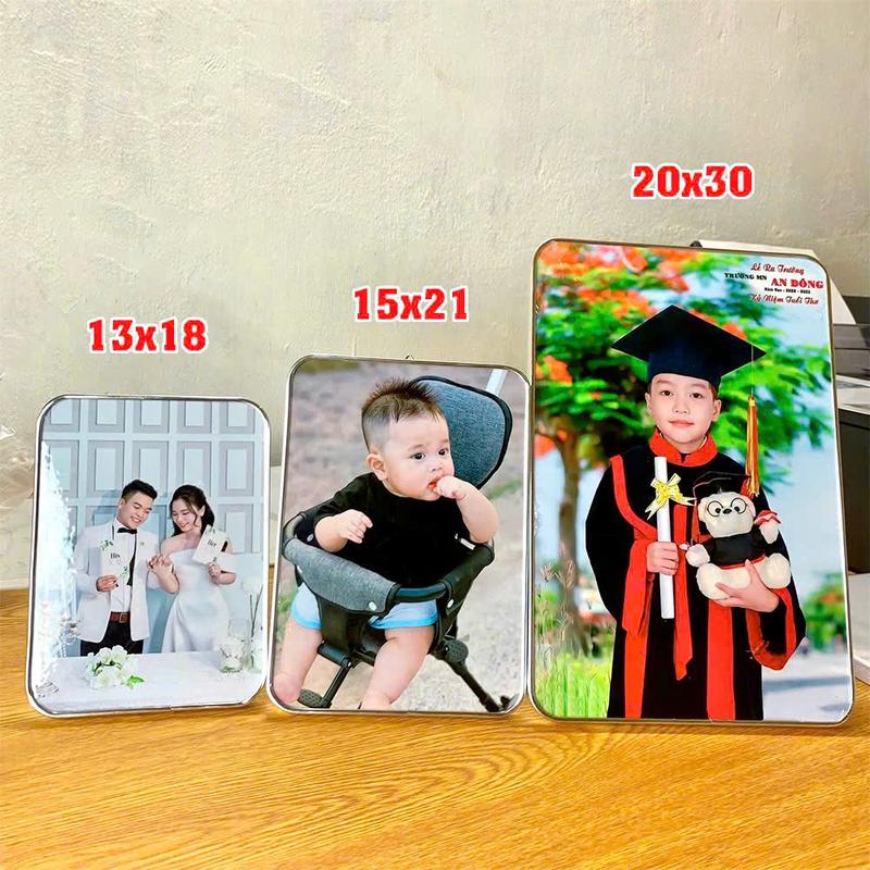 khung ảnh in theo yêu cầu, khung ảnh treo tường , để bàn tráng gương kích thước 13x18 , 15x21 , 20x30