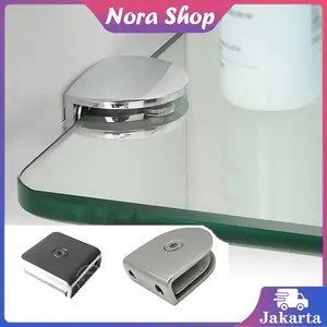 Penjepit Kaca Stainless Glass Clip Penjepit Kaca Dinding Penjepit Sudut Kaca Jepitan Kaca Stainless
