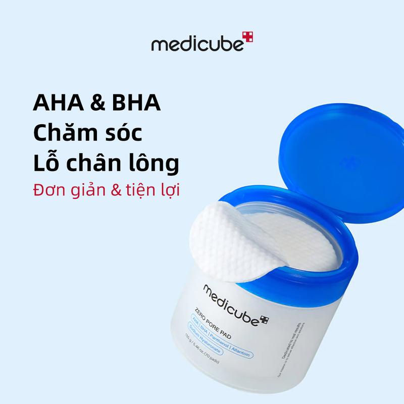 Medicube Zero Pore Pad 2.0 Dưỡng Da Làm Mịn Lỗ Chân Lông AHA & BHA Chăm Sóc Lỗ…