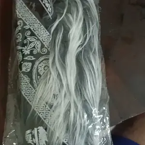 Topi Headband rambut palsu pria elegan Topi rambut palsu keren aksesoris rambut fashion pria