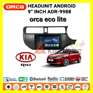Head Unit Android Orca Eco lite 9 inch OEM Kia Rio 2012 Up + Soket pnp