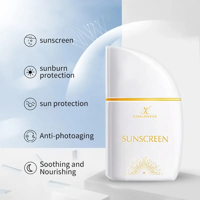 【COD】CHALONESE Sunscreen BPOM SPF50 PA+++ Ceramide Serum Sunscreen ANTI UVA UVB All Day 24H Skincare Sunblock 1
