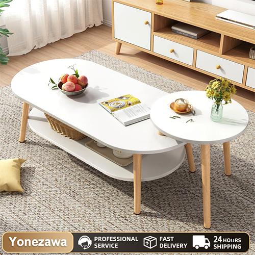  Bàn Sofa Bàn Trà Hình Oval Bàn Gỗ Phòng Khách Chân Gỗ Sồi Tự Nhiên Để Phòng Khách Sang Trọng 