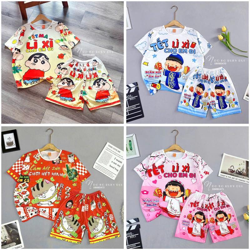 Đồ bộ mẫu KUSHIN LÌ XÌ TẾT đủ size 7kg đến 75kg