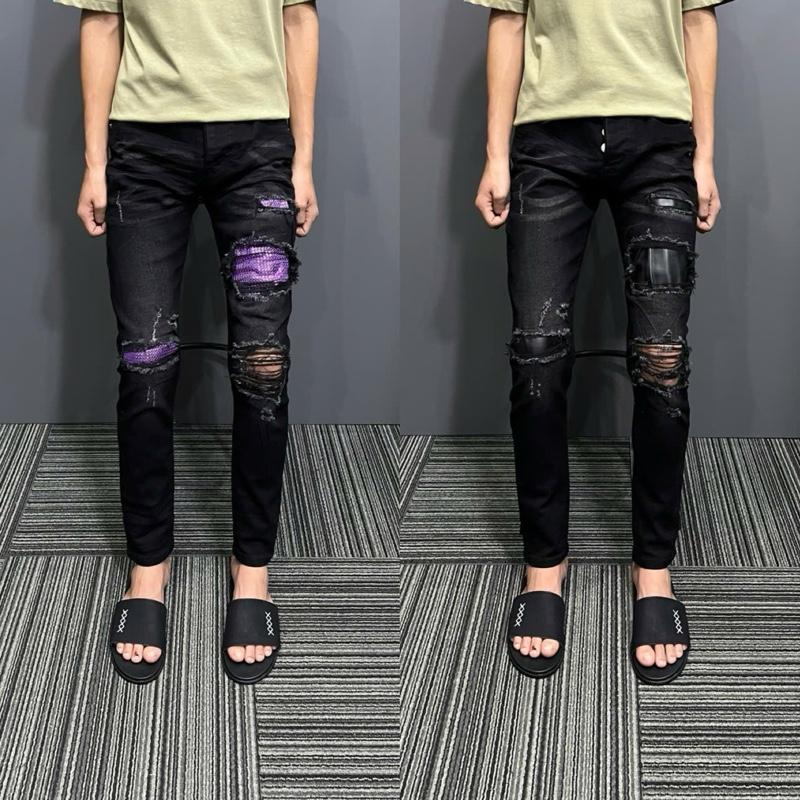 Quần jean vá tímm vá đen đá lướii khôngg bungg hott DOANH XÙ JEAN VN