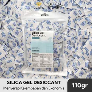 Silica Gel Natural Sachet 1 gram 100 GRAM Gratis 10 GRAM Grade A Anti Lembap Serap Tinggi untuk Perkakas Tas Buku Sepatu Pakaian Kamera Lensa